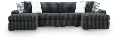 Midnight Madness Sectional and Jumbo Corduroy
