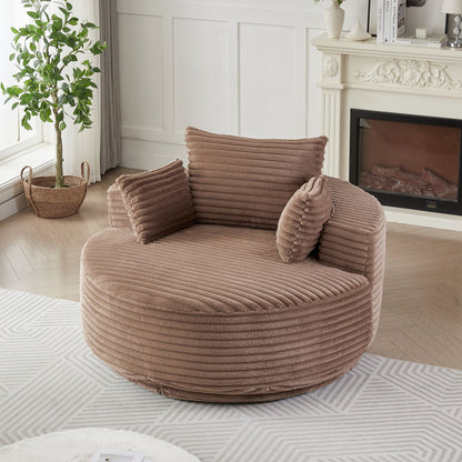 Modern Single Sofa and Swivel Sleeper Chair
