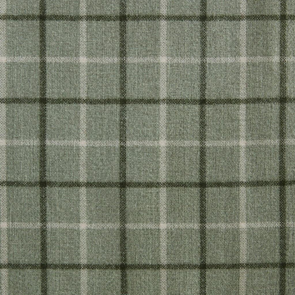 Green plaid curtain panel with fleece lining, rod pocket and back tab, 50x84 HouseOfZazla on Tampa Home & Garden Store