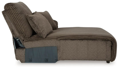 Top Tier Corduroy Reclining Sectional with Chaise