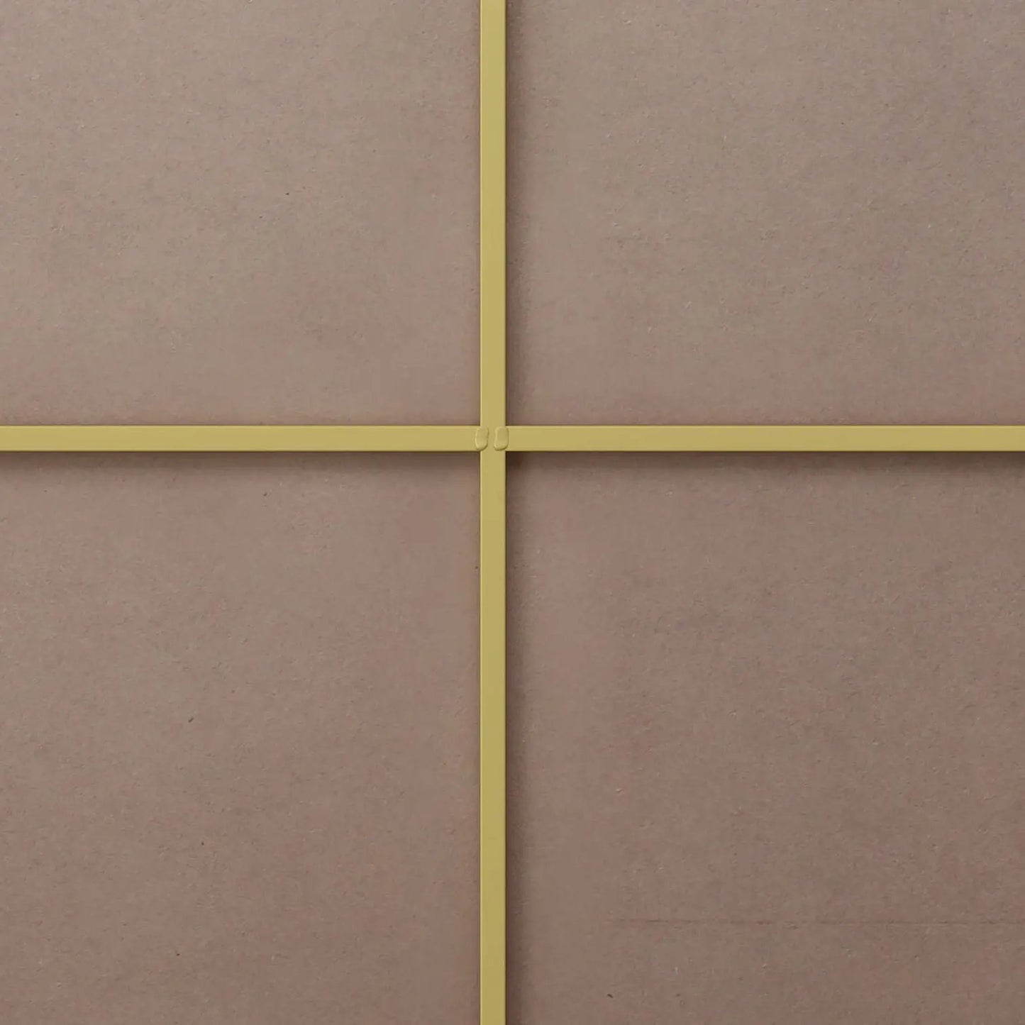 Wall mirror by Unique Piece Furniture with yellow metal grid backing on brown board surface on Tampa Home & Garden Store
