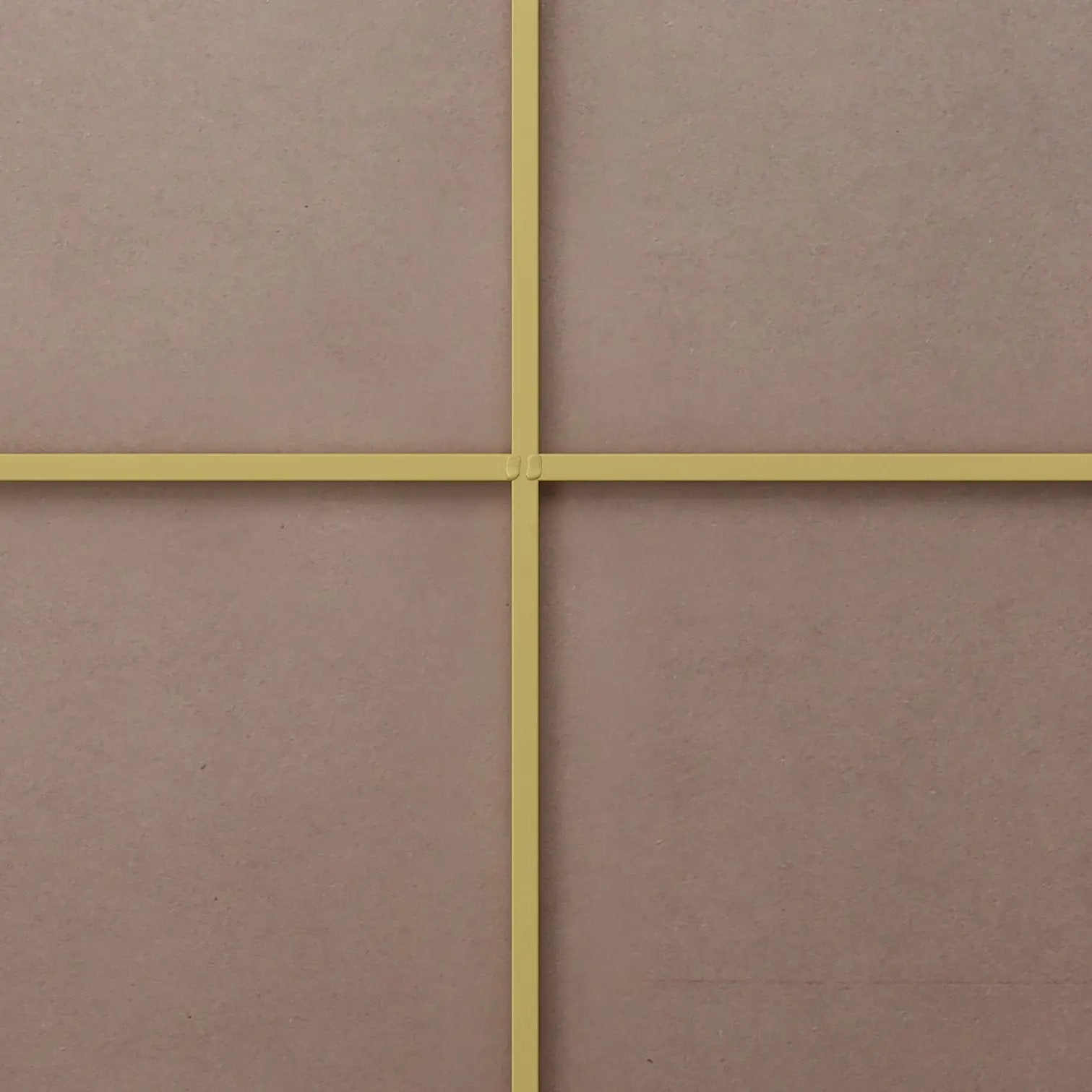Wall mirror by Unique Piece Furniture with yellow metal grid backing on brown board surface on Tampa Home & Garden Store