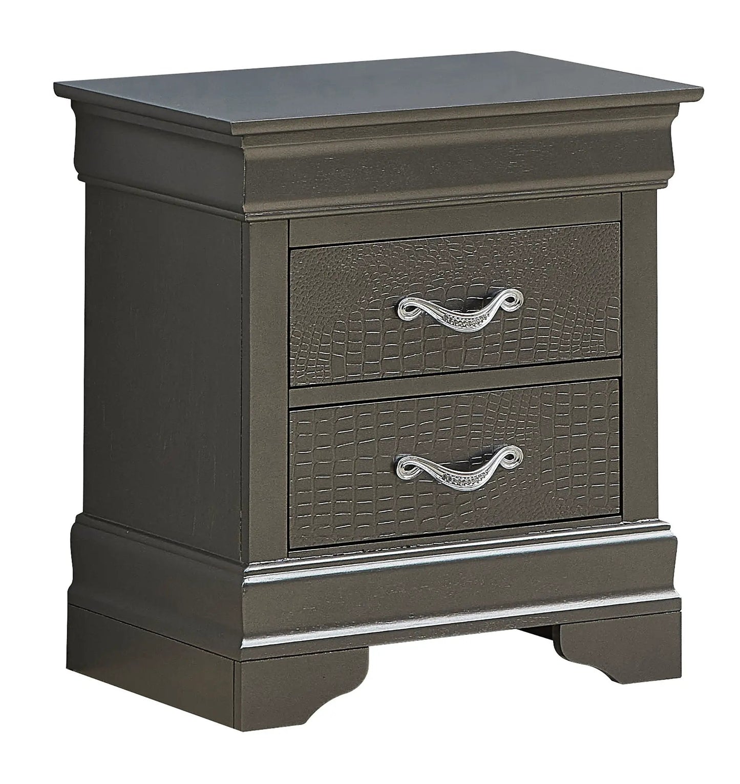 Decorative Nightstand with Modern Accents