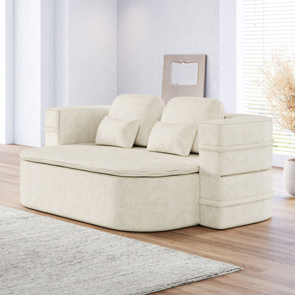 Foldable Sofa Bed with a Multi Functional Blanket