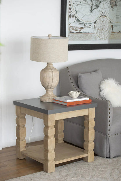 Rustic Modern Console Table With Concrete Top