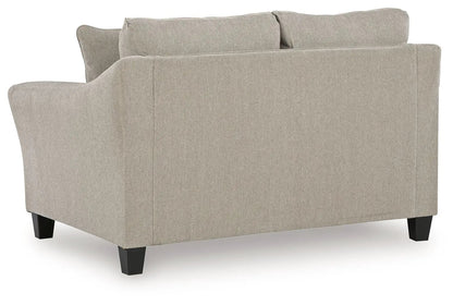 Willarae 2 Pc sofa loveseat in taupe fabric, stationary set by Unique Piece Furniture on Tampa Home & Garden Store