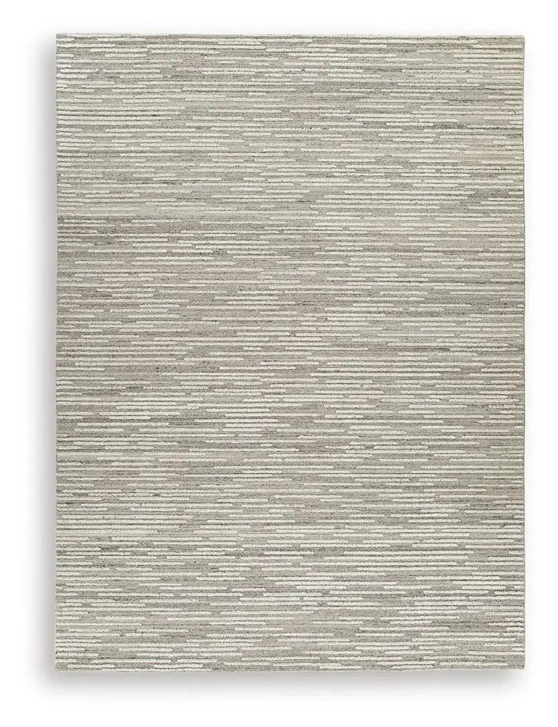 Eljory Gray Abstract Stripe Rug for Living Rooms