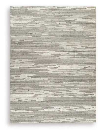 Eljory Gray Abstract Stripe Rug for Living Rooms