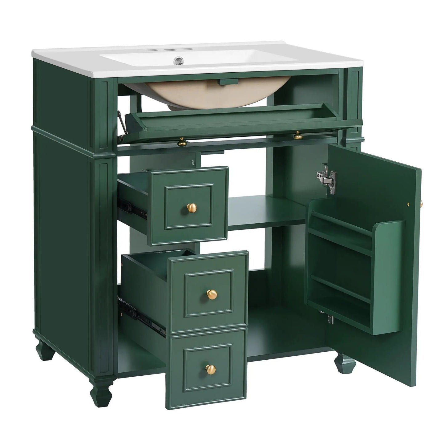 Bathroom Vanity with Sink and Soft Close Doors