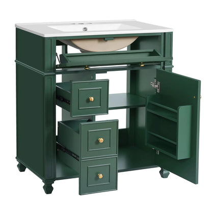 Bathroom Vanity with Sink and Soft Close Doors