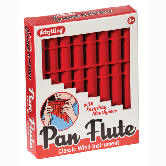 Pan Flute - Classic Wind Instrument - Red - Tampa Home & Garden Store