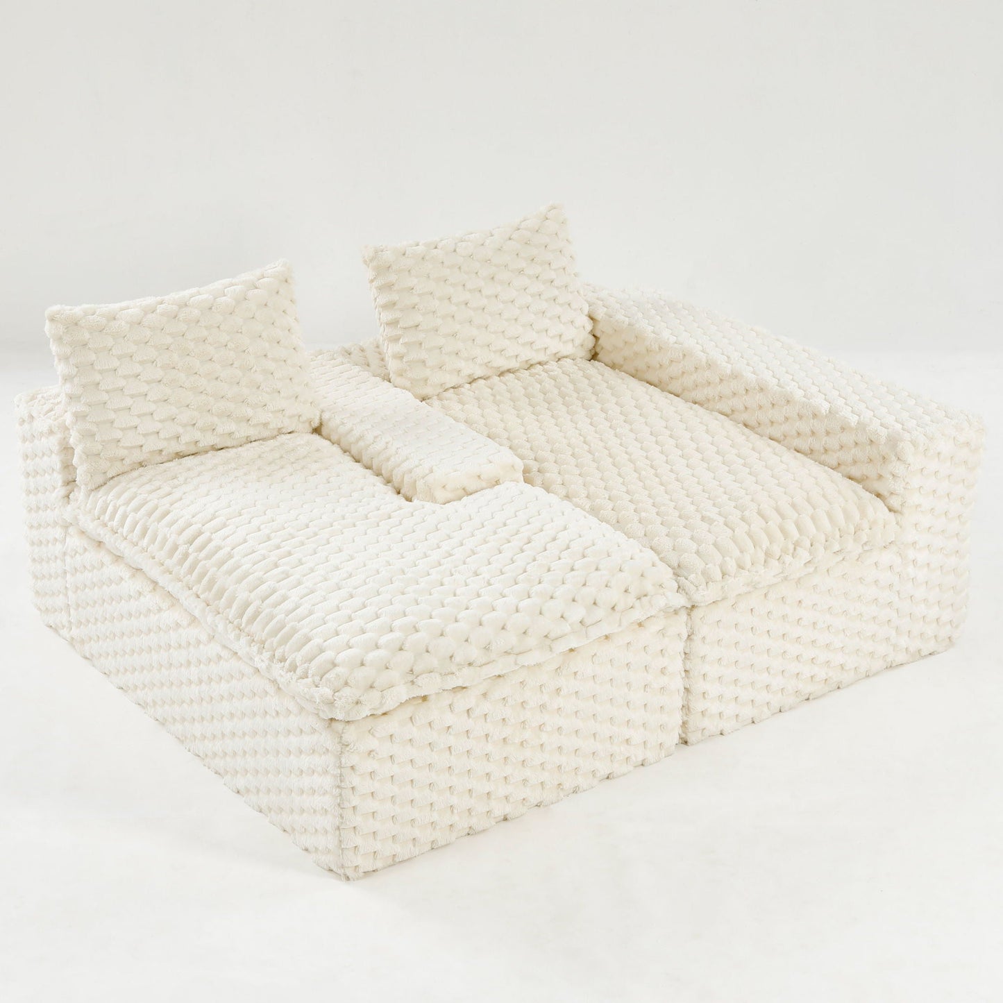 Modular Convertible Sofa and Twin Chaise Lounge