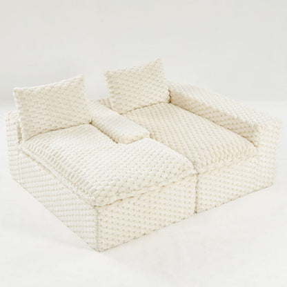 Modular Convertible Sofa and Twin Chaise Lounge