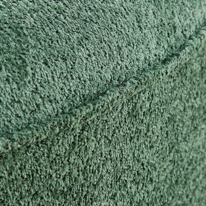 Oversized Sectional Sofa with Chaise green shag upholstery close-up texture on Tampa Home & Garden Store