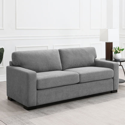 The Gray Queen Sleeper Sofa With Wood Frame