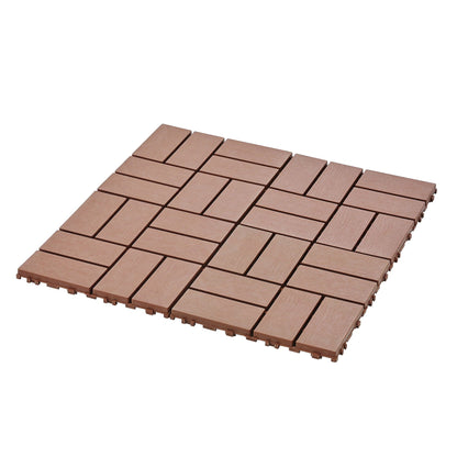 Waterproof Interlocking Acacia Patio Deck Tiles