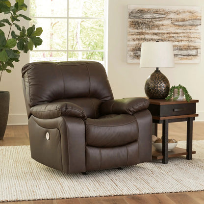 Leesworth - Rocker Recliner in dark brown leather by Unique Piece Furniture on Tampa Home & Garden Store