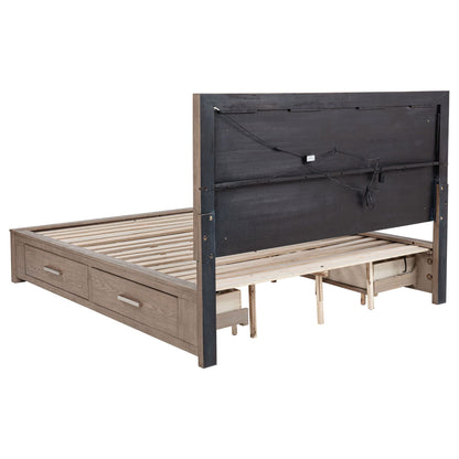 Gibbons Led Storage Bed with Elegant Headboard