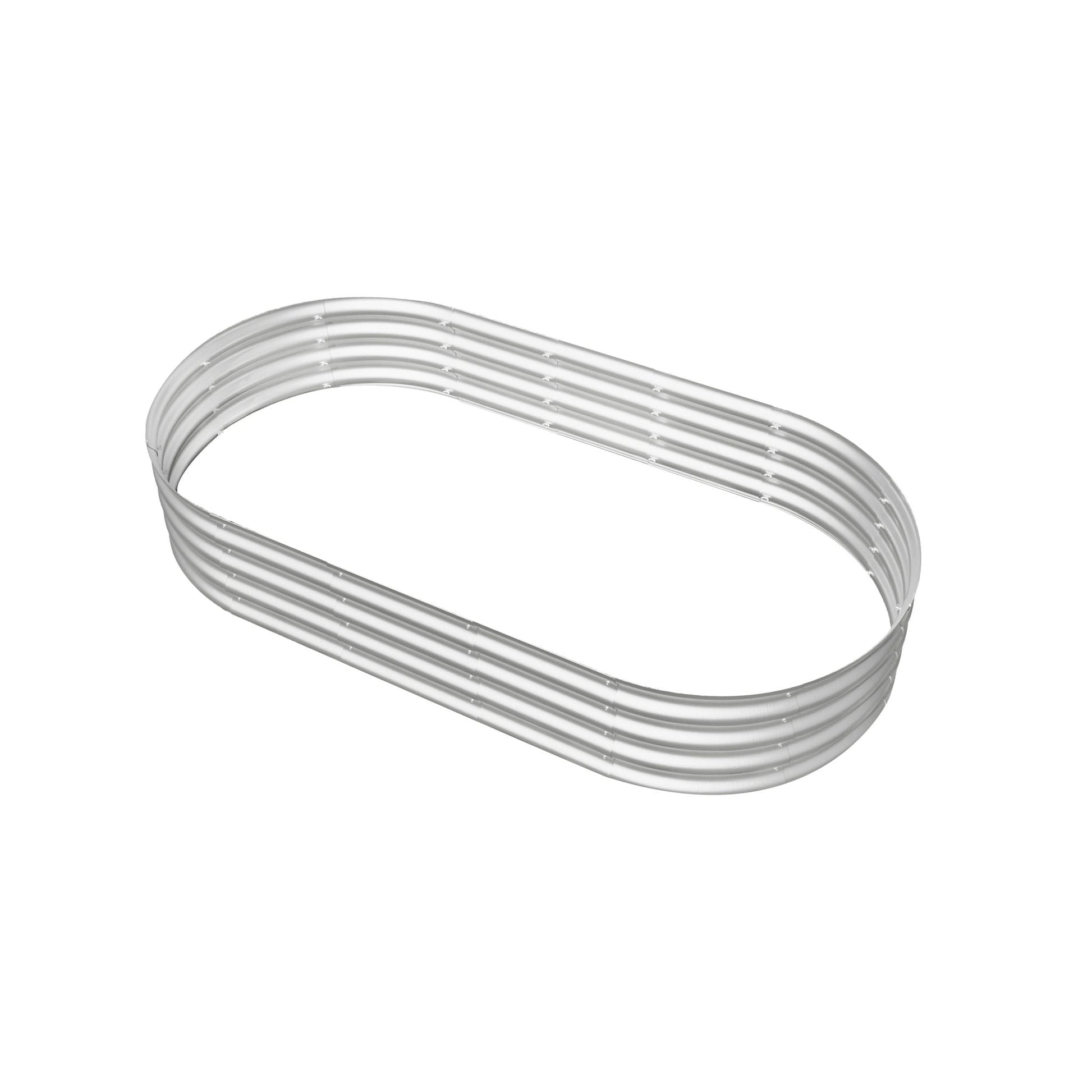 Galvanized raised garden bed ring coil for planters, heavy-duty metal on Tampa Home & Garden Store