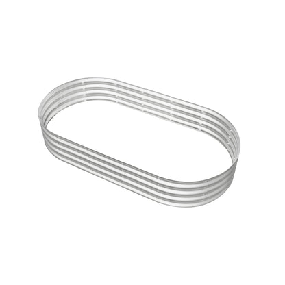 Galvanized raised garden bed ring coil for planters, heavy-duty metal on Tampa Home & Garden Store