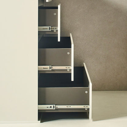 Contemporary wood accent chest with soft-closing drawers by HouseOfZazla; white exterior on Tampa Home & Garden Store
