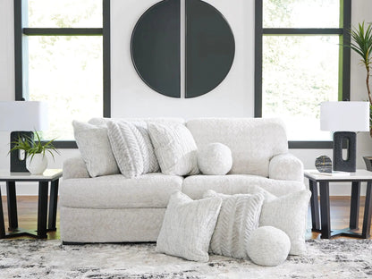 Cuddle Plush Sectional Sofa, stationary, cream textured fabric, Unique Piece Furniture on Tampa Home & Garden Store
