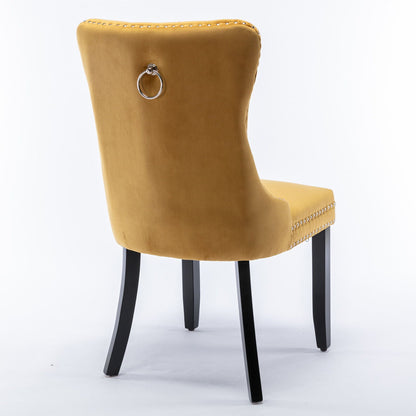 Nikki High End Tufted Dining Chair Set of Two
