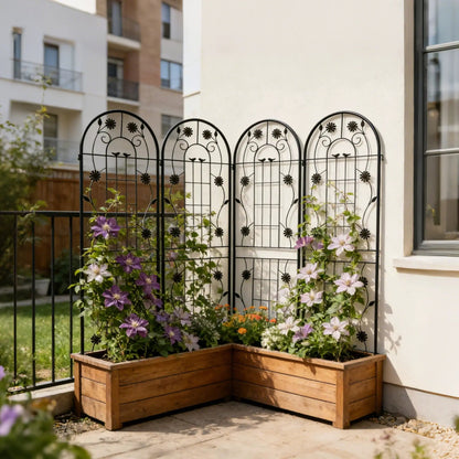 Metal Garden Trellis for Climbing Plants Outdoor