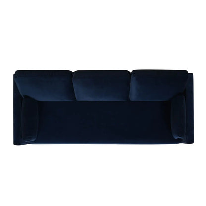 Knox Modern Farmhouse Sofa in navy velvet, stationary sofa by Unique Piece Furniture on Tampa Home & Garden Store