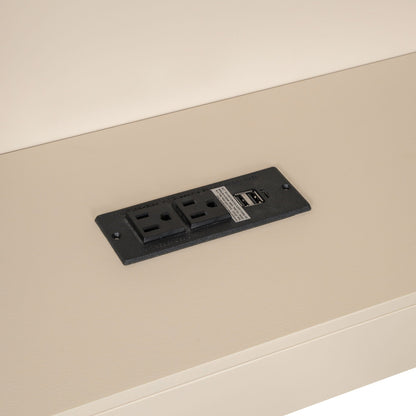 Storage bed mounting plate with slotted surface on beige background on Tampa Home & Garden Store