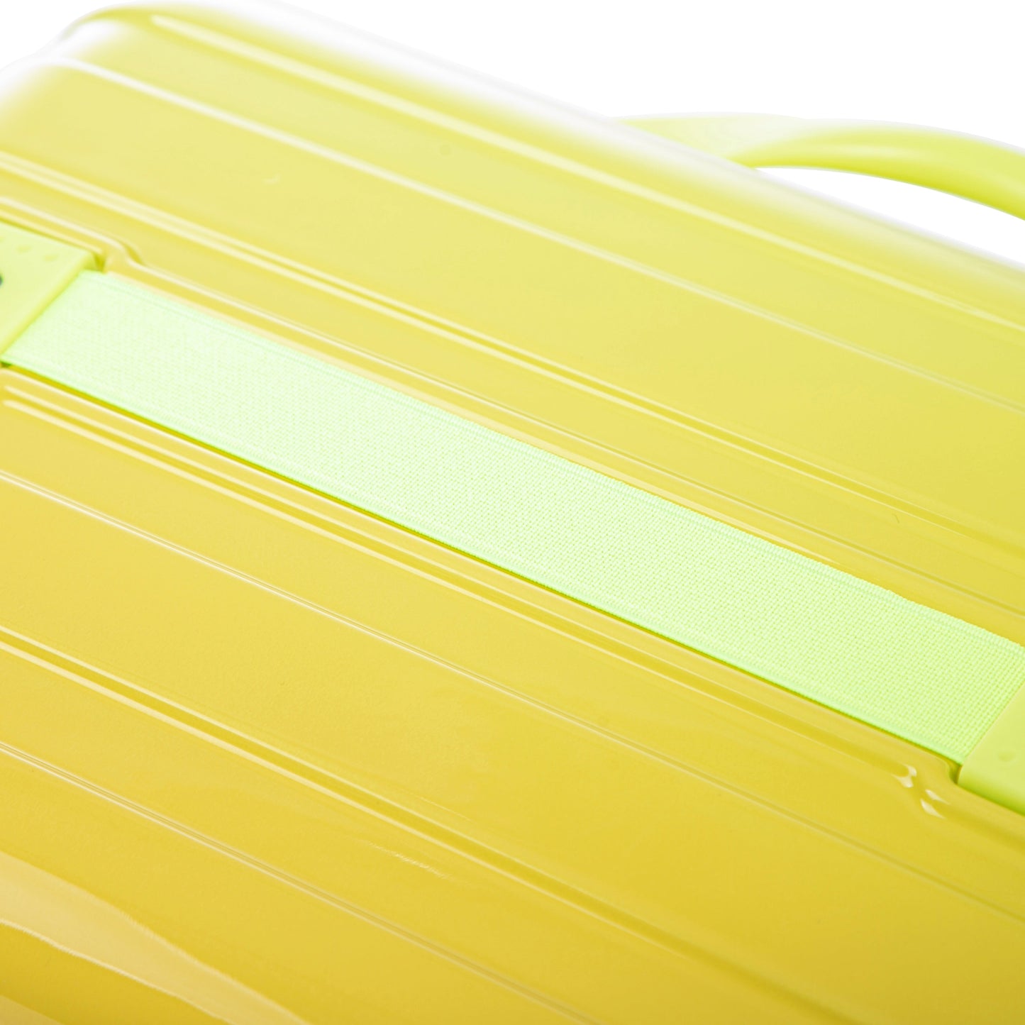 2-Piece Luggage Set 14/20in gradient yellow-green with neon strap HouseOfZazla on Tampa Home & Garden Store