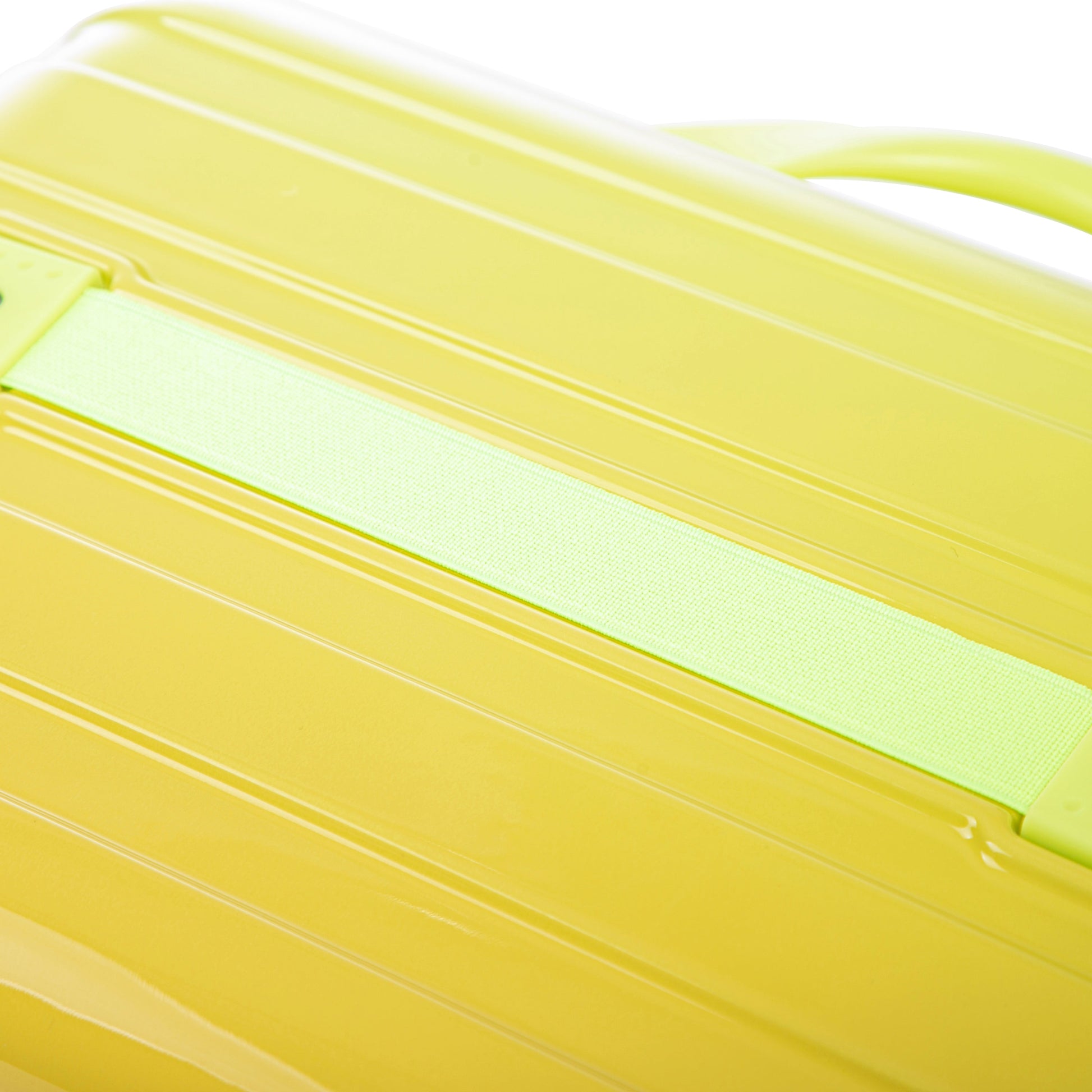2-Piece Luggage Set 14/20in gradient yellow-green with neon strap HouseOfZazla on Tampa Home & Garden Store