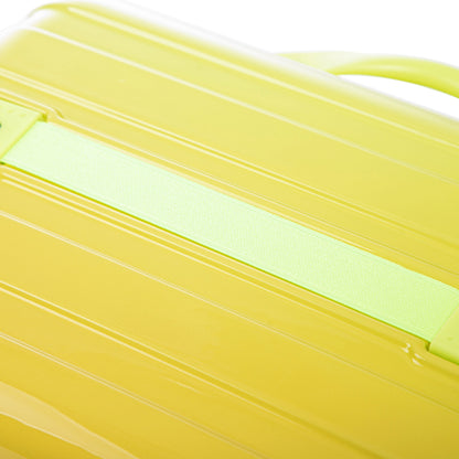 2-Piece Luggage Set 14/20in gradient yellow-green with neon strap HouseOfZazla on Tampa Home & Garden Store