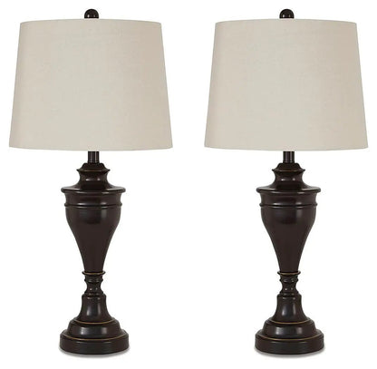 Darlita Table Lamp Set of 2 Bronze Finish
