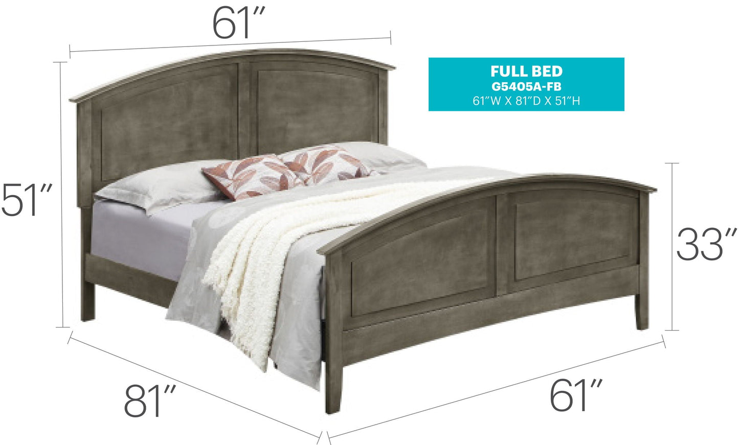 Modern Farmhouse Arch Bed With Real Veneers