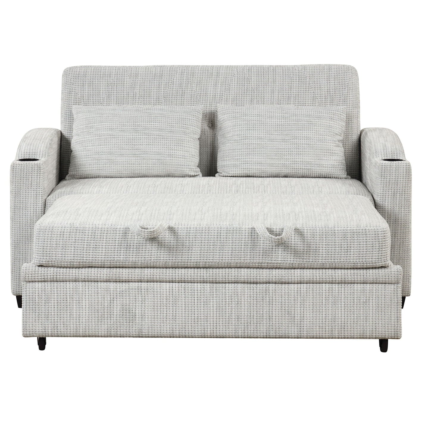 Convertible Sofa With Usb And Adjustable Backrest