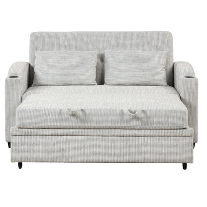 Convertible Sofa With Usb And Adjustable Backrest