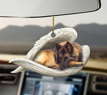 Car Pendant Sleeping Dog Angel Decor Hanging