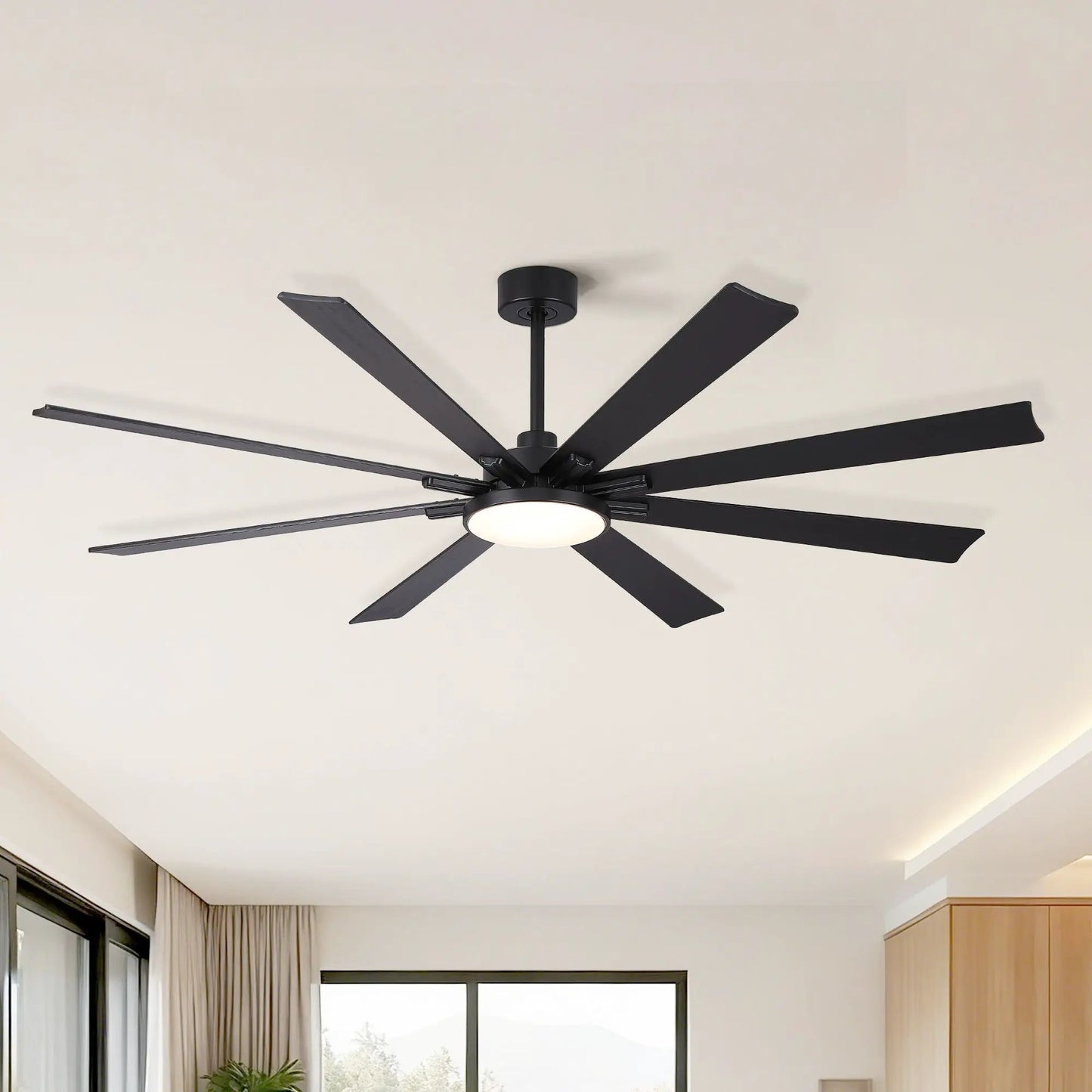 Large Ceiling Fan Dimmable LED Light and Remote