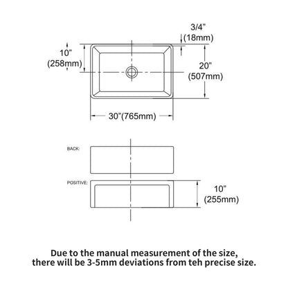 Apron-front reversible single bowl undermount sink with grid and strainer by HouseOfZazla on Tampa Home & Garden Store