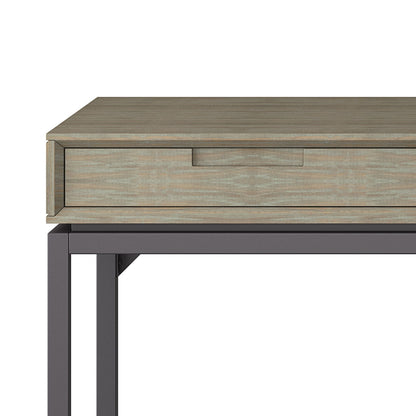Mid Century Writing Desk Three Drawers HouseOfZazla wood top metal legs on Tampa Home & Garden Store