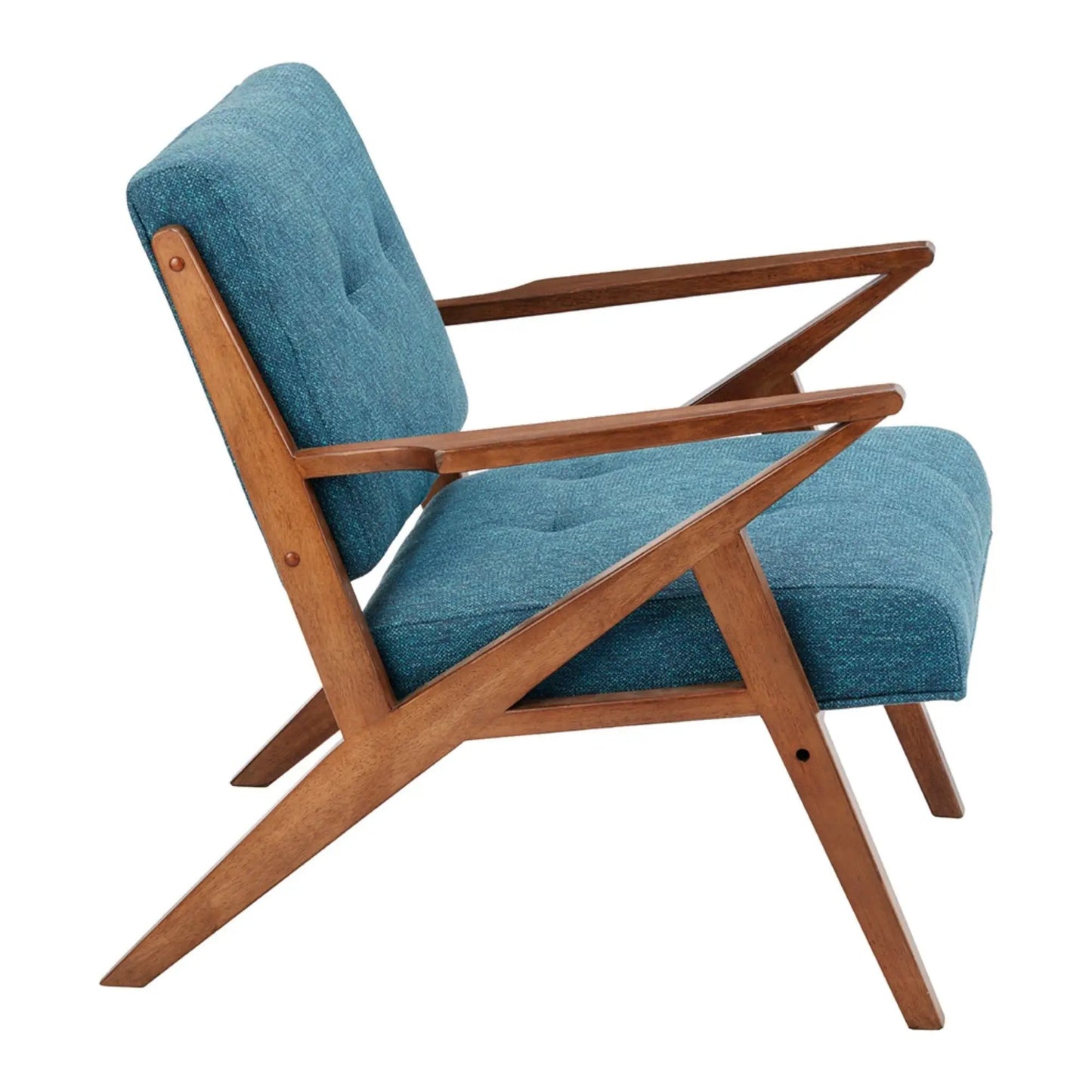 Lounge Chair Tufted Upholstery and Solid Frame
