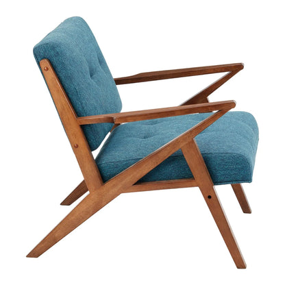 Lounge Chair Tufted Upholstery and Solid Frame