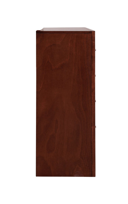 Marilla Dresser by HouseOfZazla in dark cherry wood with molded resin fronts on Tampa Home & Garden Store