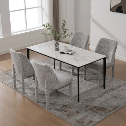 Wide Minimalist Dining Chair for Modern Homes