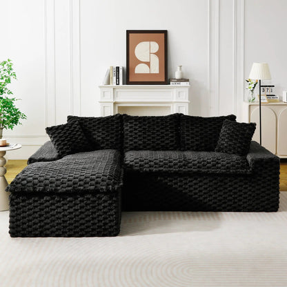 Modular Sofa, Convertible Twin Seat with Chaise