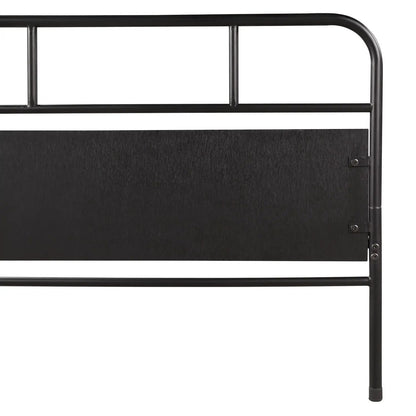Twin Daybed Frame with Trundle Casters Black