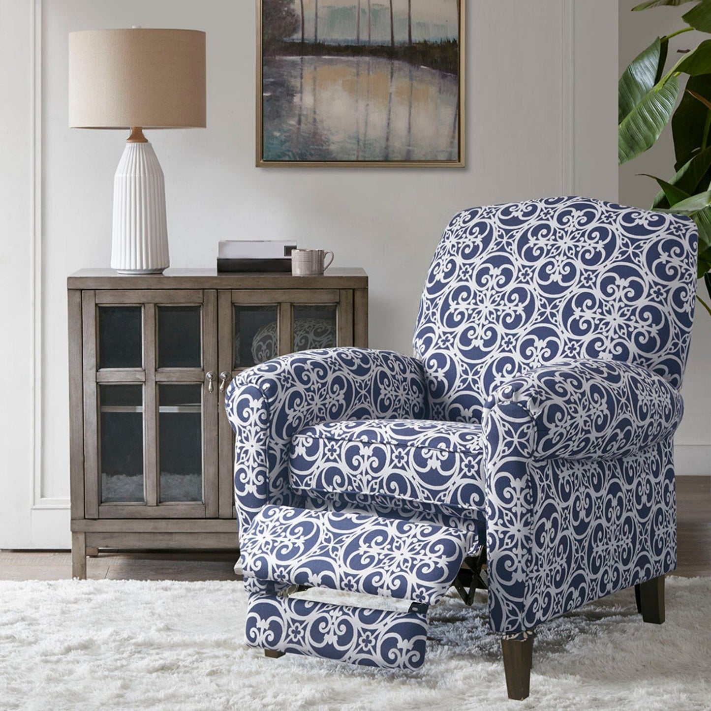 Kirby Transitional and Push Back Recliner