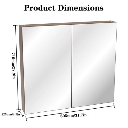 Medicine Cabinet Wall Mounted Mirror with Storage