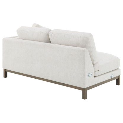 O'Brien Sectional Sofa With Left Chaise, sand fabric, HouseOfZazla on Tampa Home & Garden Store